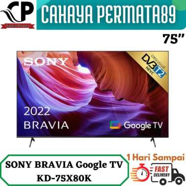 SONY BRAVIA KD-75X80K Google TV 75 Inch UHD 4K HDR VRR ALLM KD75X80K