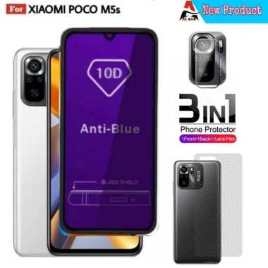 Tempered Glass Xiaomi Poco M5s X3 M3 M4 Pro NFC F3 GT Full Cover Protector Handphone Bonus Camera Pr