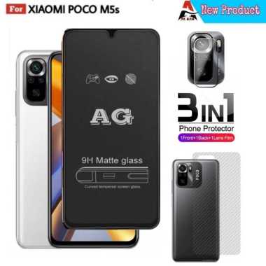 Tempered Glass Xiaomi Poco M5s X3 M3 M4 Pro NFC F3 GT Full Cover Protector Handphone Bonus Camera Pr