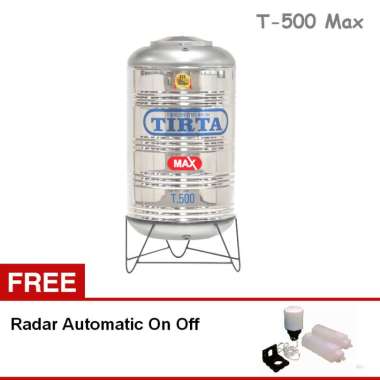 Tangki Air / Toren / Tandon Stainless Tirta 522 Liter - T 500 MAX silver