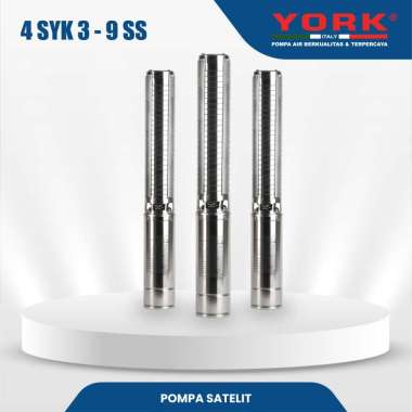 York Pompa Satelit Atau Pompa Sumur Dalam type 4 SYK 3 SS 4 SYK 3 - 9 SS