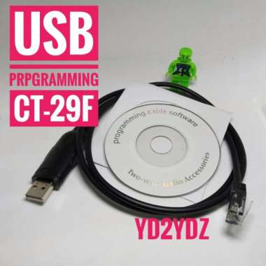 usb programming cable yaesu ct29f kabel program ct-29f 6pin ft-1802 ft-1900 ft-2800 ft-2900 ft-2980 