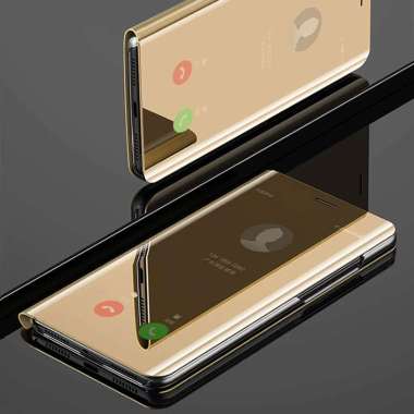 Flip Clear View Standing Cover Case / Flip Mirror Standing Samsung Note 10 Samsung Note 10 Plus - Sa