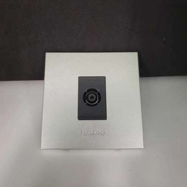 Stopkontak Outlet TV Panasonic Kotak Segi Silver