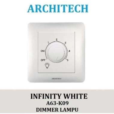 Architech Infinity White A.63 Saklar Sensor/Dimmer/Kartu/Saklar Bell Dimmer Lampu
