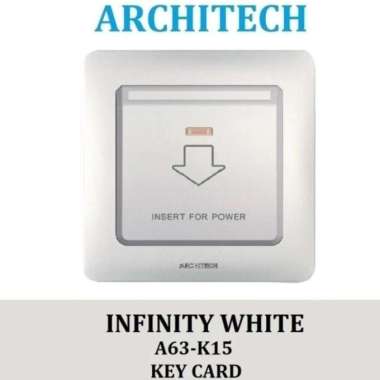 Architech Infinity White A.63 Saklar Sensor/Dimmer/Kartu/Saklar Bell S.K Kartu