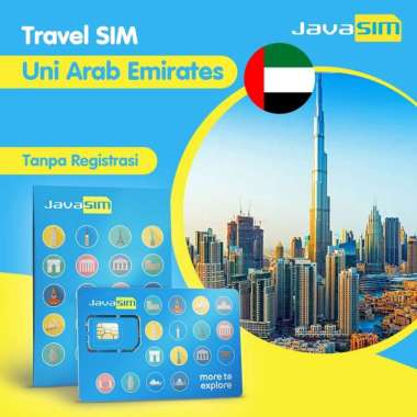 JavaSIM SIM Card UAE Unlimited 7 Hari 1GB/Day
