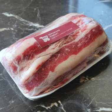 Semarang Market Sliced Beef Yoshinoya Shortplate Daging Segar [500 g]