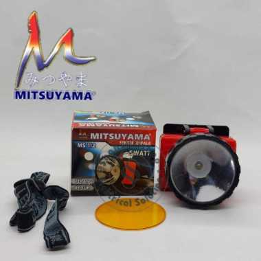 MITSUYAMA SENTER KEPALA LED 5 WATT MS-112 + LENSA KUNING BATERAI