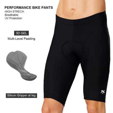 Lasona Bike Premium Celana Sepeda Unisex [CS-001G-L4X] 5XL Black