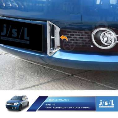 JSL List Bumper Depan Ignis Front Bumper Air Flow Cover CHROME