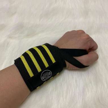 Strap Gym FitPuppies Wrist Band Support Weight Lifting Kuning