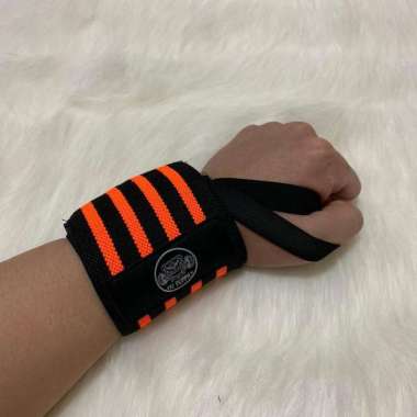 Strap Gym FitPuppies Wrist Band Support Weight Lifting Orange
