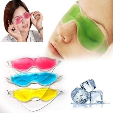 Eye Mask Gel / Sleeping Eye Mask / Masker Gel Penutup Mata Saat Tidur BIRU TANPA TALI