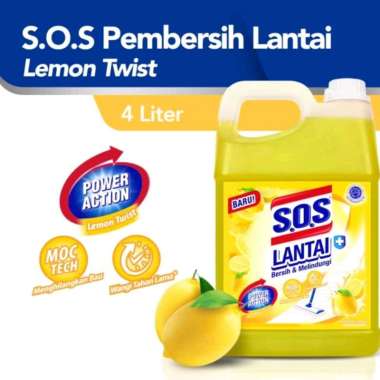 SOS Pembersih Lantai 4L / SOS Pembersih Lantai Anti Bakteri - LEMON