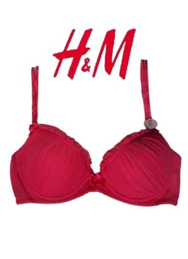 Bra H&M Drak Pink Wrinkle On Cup 32C