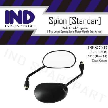 IND Onderdil Standar Set Kaca Spion Motor for Honda Legenda & C70 & C700 & C800 & Astrea 800/A800/A
