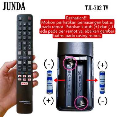 Remot Pengganti Untuk Remot Smart TV Android TCL JUNDA RM 702 No Voice