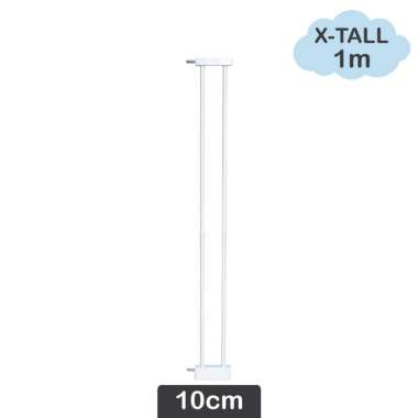 Skida EXT10H Baby Safe Extra Tall Safety Gate Extension Pagar Pengaman Bayi - White [10 cm] white