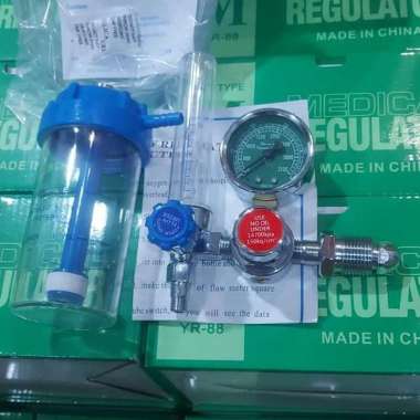 Regulator oksigen medis oxygen tabung