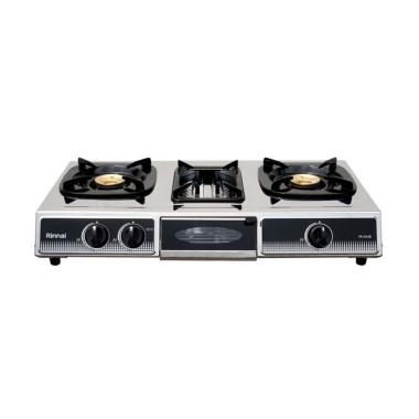 Rinnai RI-524E Kompor Gas [3 Tungku] hitam abu