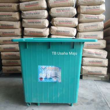 Bak Mandi Petak / Segi / Bak Air Ukuran Besar PVC Hijau