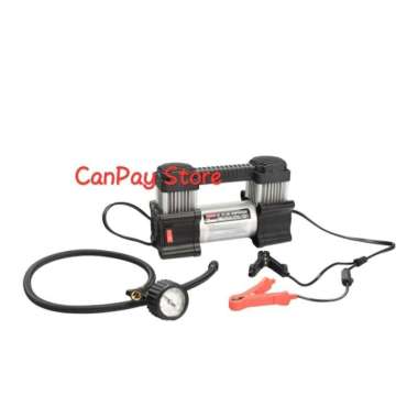 Coido Pompa Ban Mobil Dual Silinder Dengan Lampu Led