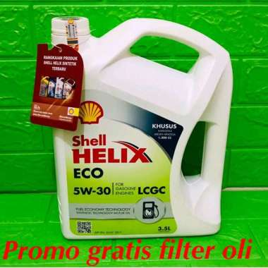 Oli Shell Helix ECO 5W 30 4Liter / promo gratis filter oli