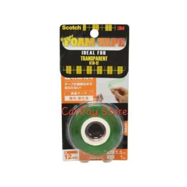 Scotch Double Tape Transparan - Hijau Double Tape 3M