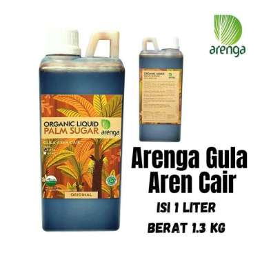 ARENGA 1 lt Organic Liquid Palm Sugar Gula Aren Cair Botol plastik