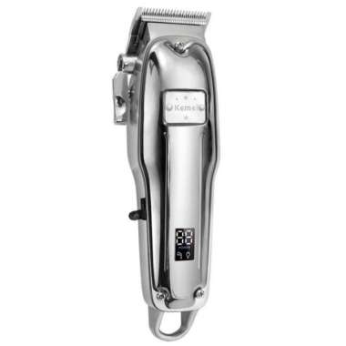 KEMEI KM-1983 PG - Professional Rechargeable Electric Hair Clipper Silver