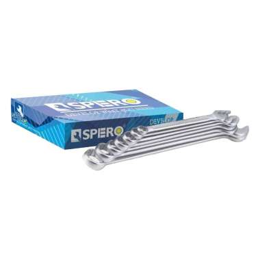 Spero Combination Wrench Inch Kunci Ring Pas Metric [Set 14 Pcs] Silver