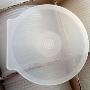 CD case Oval /CD kerang plastik transparan