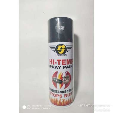 RJ london 400cc Hi Temp Black spray paint cat semprot