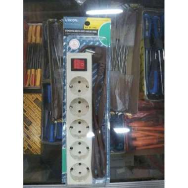 stop kontak (cable extension) arde 5 soket+saklar+kabel Uticon ST-1582