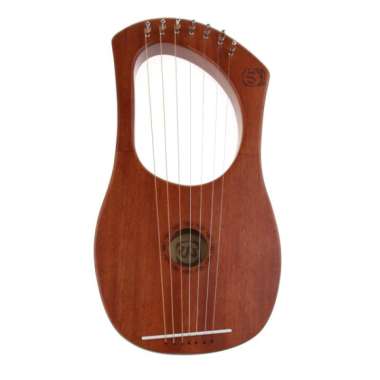 Wuleldsd Lyre Lyre Harp 16-String Mahogany Body Instrument Body Instrument with Tuning Wrench and Spare Strings Lyre harp 
