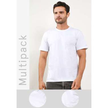 Hush Puppies Kaos Dalam Pria 2 Ss Crew All White All White XL
