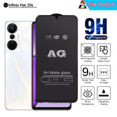 Tempered Glass INFINIX HOT 20S 4G Full Cover Protector Handphone Tempered Glass Matte