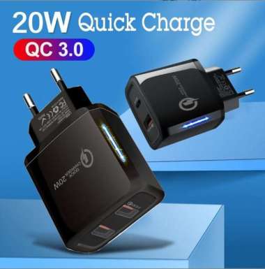 Universal Dual USB Quick Charger 3.0 hp Android iPhone Samsung Xiaomi