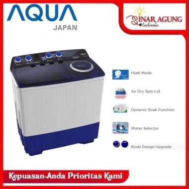 Jual Aqua Mesin Cuci 2 Tabung 9 Kg Qw 950xt 950xt Garansi Resmi Online September 2020 Blibli Com