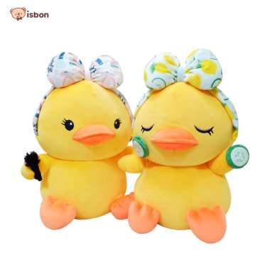 Boneka Bebek Duck Makeup Cucumber Brush Pita Piyo Lucu Brush