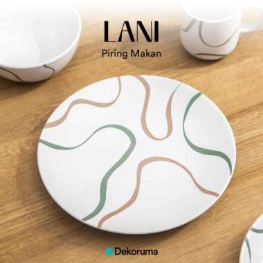 Dekoruma LANI Dinner Plate 26cm / Piring Makan Keramik