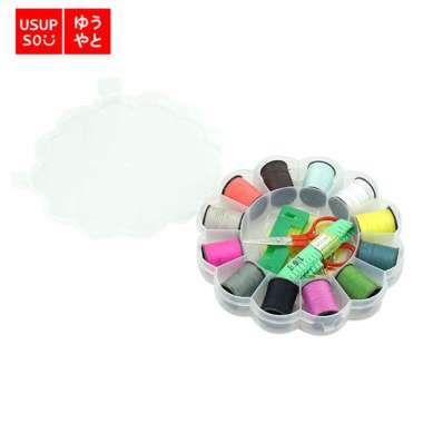 USS Sewing Kit / Set Alat Jahit Benang Jarum / Paket Rajut Multicolor