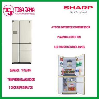 SHARP KULKAS SJIFX94 KULKAS SHARP SIDE BY SIDE INVERTER SJIFX94PGCG