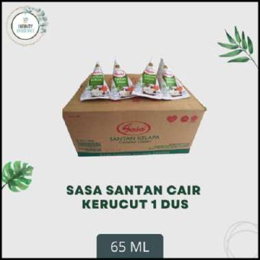 SASA SANTAN KELAPA CAIR KERUCUT 65 ML 1 DUS MURAH !!