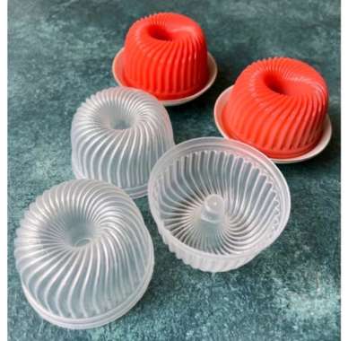 Cetakan Kue Kukus / Cetakan agar / Cetakan Puding unik / Cetakan ager / Cetakan kue mini Twister