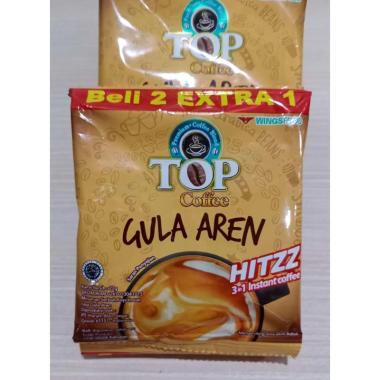 TOP COFFEE GULA AREN (1 RENTENG ISI 15 SACHET) - KOPI GULA AREN WINGS FOOD