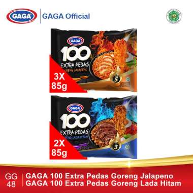 Promo Harga Gaga 100 Extra Pedas Goreng Jalapeno 85 gr - Blibli