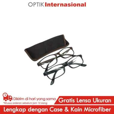 Times TM003 Frame Kacamata Baca Berkualitas MATT BLACK