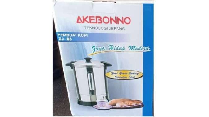 Akebonno ZJ 68 tempat kopi teh panas stainless akebono